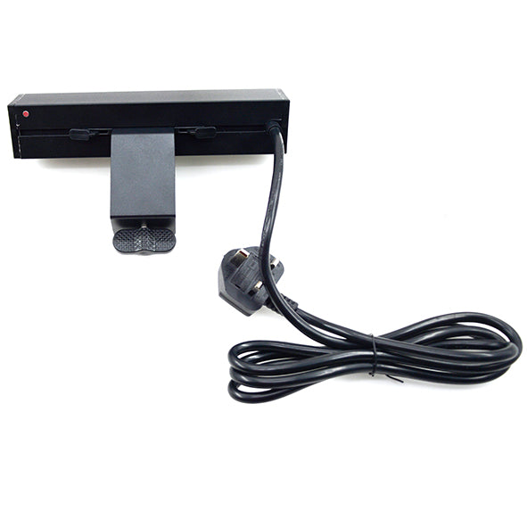 Desktop mounted triple socket with twin USB-A Black SSA1620