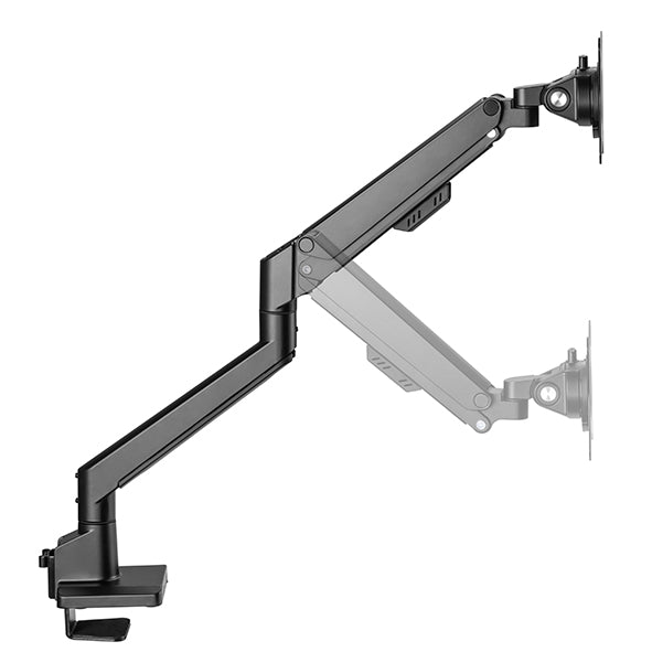 Quick assembly gas sprung monitor arm 9Kg Capacity SMMA1050 Black with optional laptop docking station