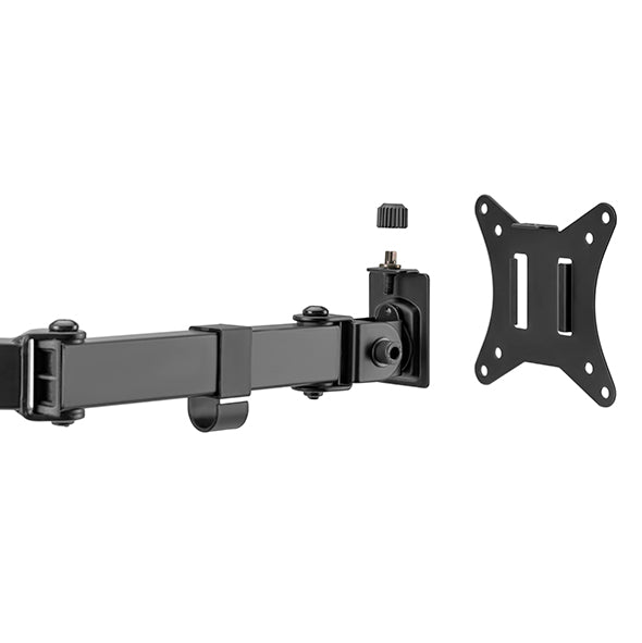 Static pole mounted articulated dual monitor arm 8Kg Capacity SMMA1060