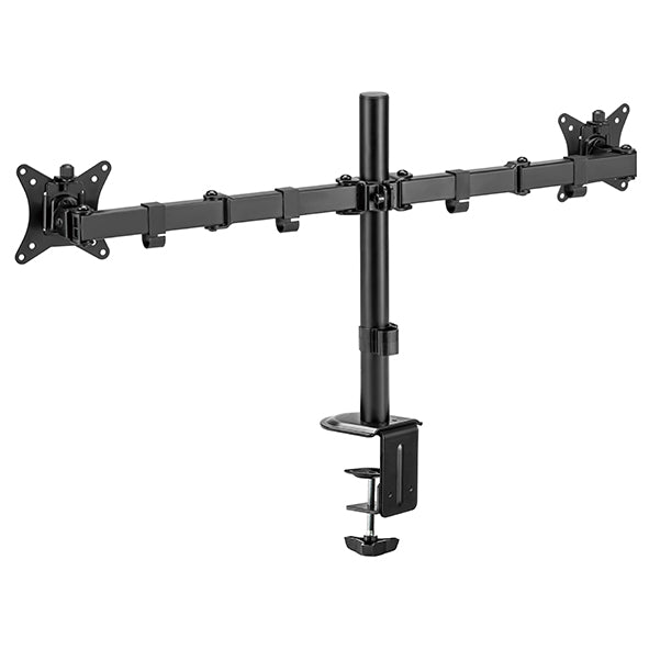 Static pole mounted articulated dual monitor arm 8Kg Capacity SMMA1060