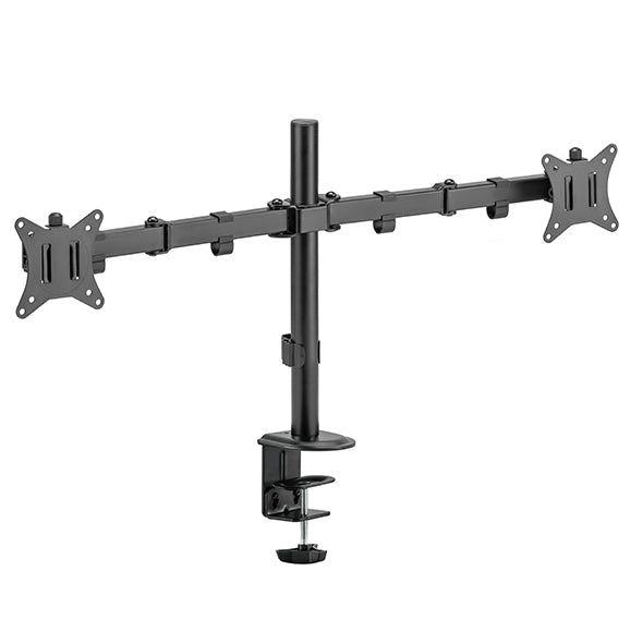 Static pole mounted articulated dual monitor arm 8Kg Capacity SMMA1060
