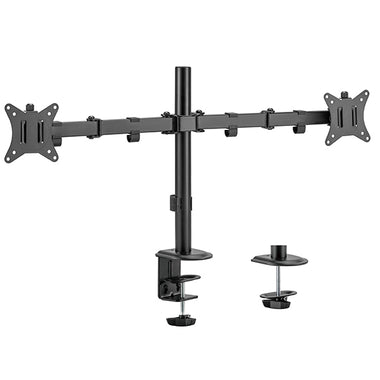 Static pole mounted articulated dual monitor arm 8Kg Capacity SMMA1060