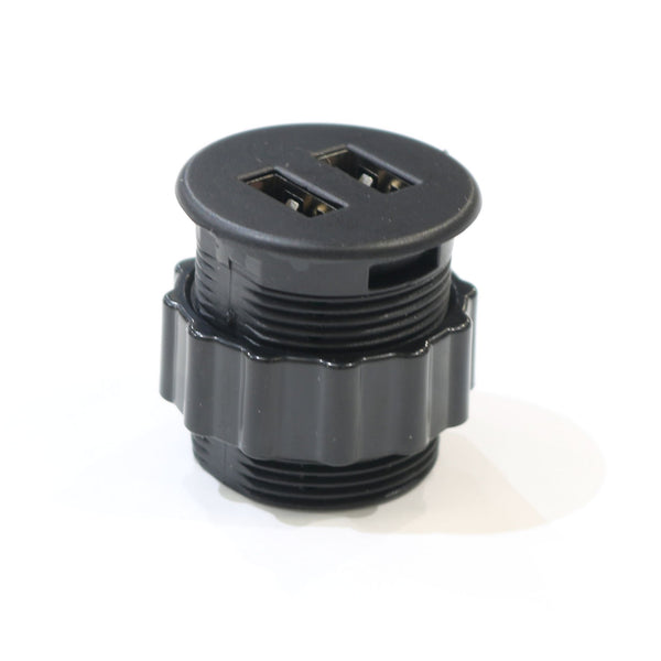 In-desk twin USB charger - Diameter 35mm